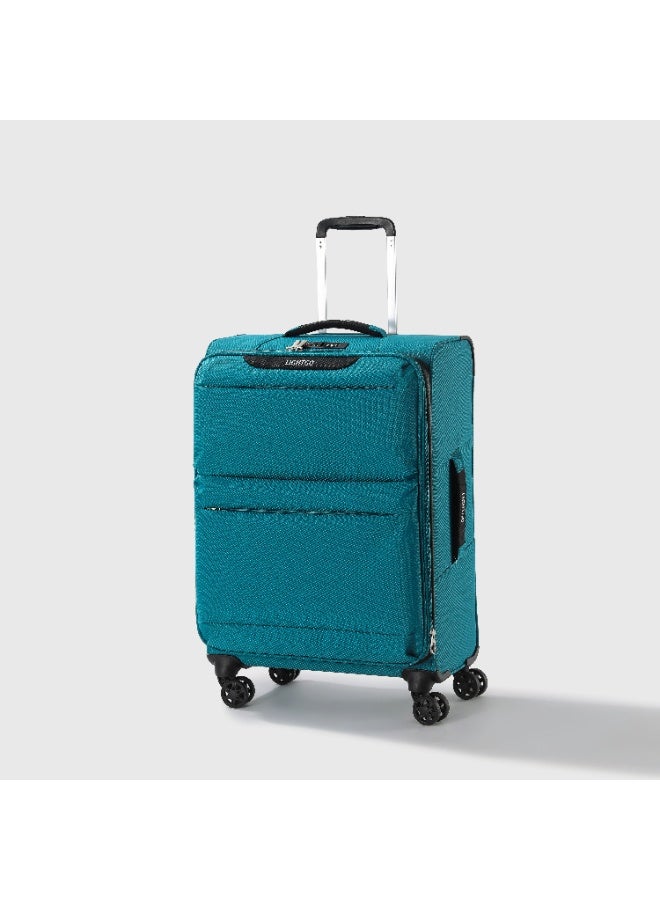 LIGHTGO 6947 middle size Suitcase check in Suitcase soft spinner luggage 24inch with TSA lock waterproof zipper travel case Turquoise color ultra-light case with half expandable - Image 2