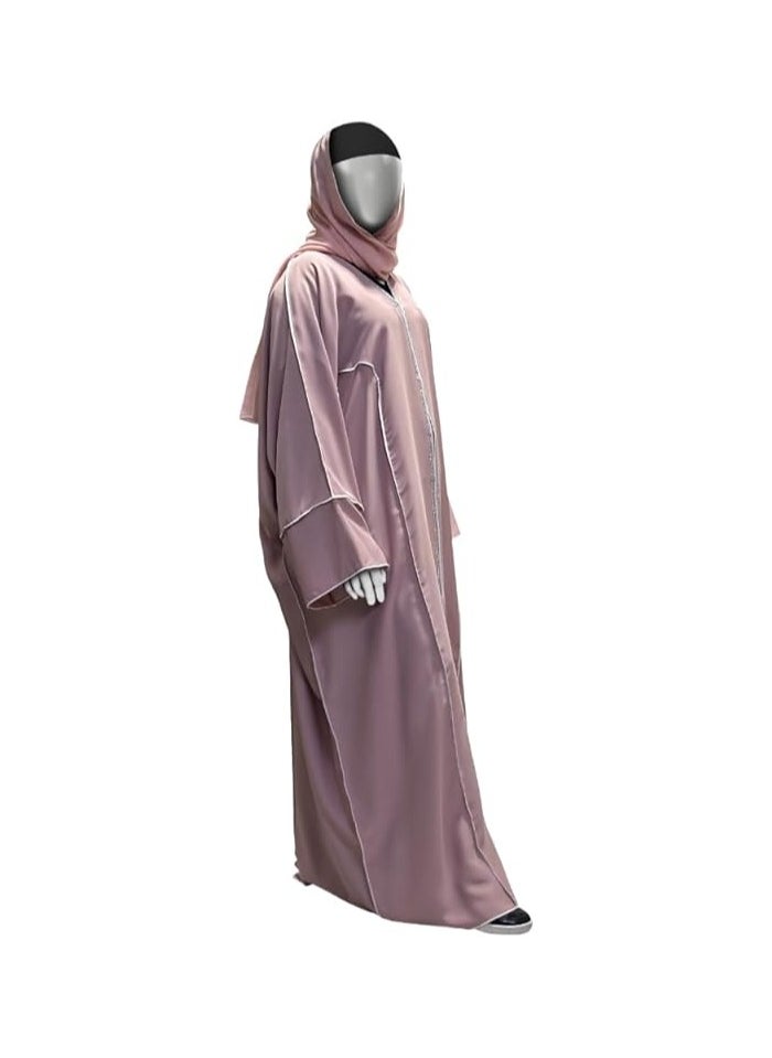 iLaa - Sulaym Korean Nida Stylish Simple Abaya - Image 1