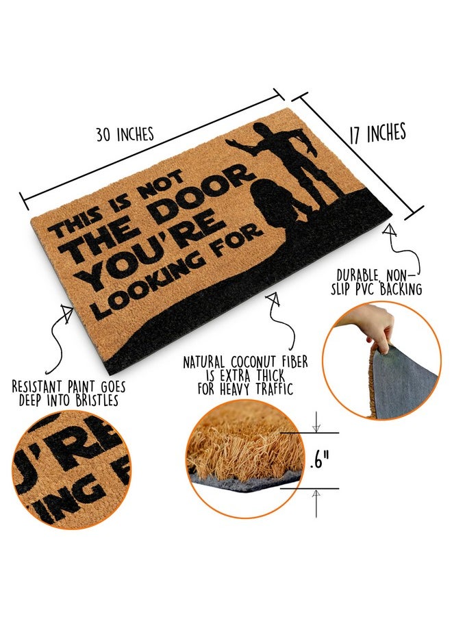 MAINEVENT This Is Not The Door Your'Re Looking For Door Mat 30X17 Inch, Starwars Door Mat, Starwars Welcome Mat, Starwars Doormat, Door Mat Starwars, Nerdy Welcome Mat, Starwars Mat, Starwars Décor  - Image 2