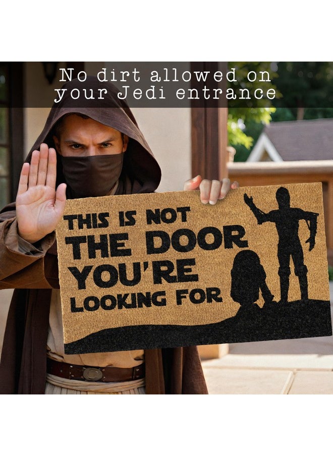 MAINEVENT This Is Not The Door Your'Re Looking For Door Mat 30X17 Inch, Starwars Door Mat, Starwars Welcome Mat, Starwars Doormat, Door Mat Starwars, Nerdy Welcome Mat, Starwars Mat, Starwars Décor  - Image 3