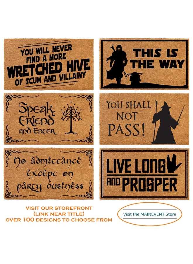 MAINEVENT This Is Not The Door Your'Re Looking For Door Mat 30X17 Inch, Starwars Door Mat, Starwars Welcome Mat, Starwars Doormat, Door Mat Starwars, Nerdy Welcome Mat, Starwars Mat, Starwars Décor  - Image 5