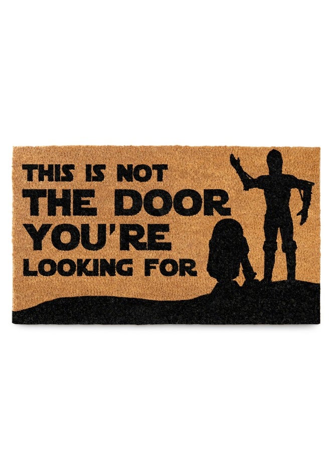 MAINEVENT This Is Not The Door Your'Re Looking For Door Mat 30X17 Inch, Starwars Door Mat, Starwars Welcome Mat, Starwars Doormat, Door Mat Starwars, Nerdy Welcome Mat, Starwars Mat, Starwars Décor  - Image 1