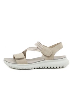 SIKETU Summer Women Light Comfortable Elastic Sandals Beige  - Image 2