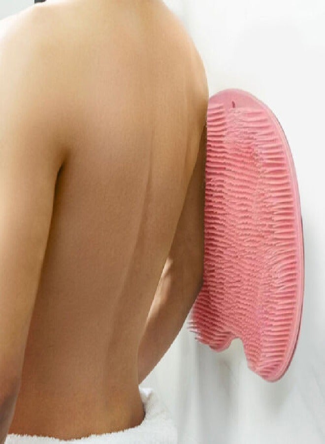 Silicone Foot Scrubber for Shower Floor, Foot Scrubbing Mat for Shower, Foot and Back Washer, Massage Pad with Suction Cups - Image 2