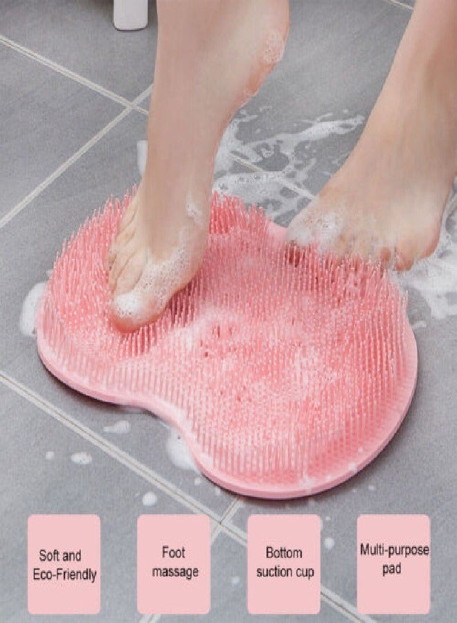 Silicone Foot Scrubber for Shower Floor, Foot Scrubbing Mat for Shower, Foot and Back Washer, Massage Pad with Suction Cups - Image 3