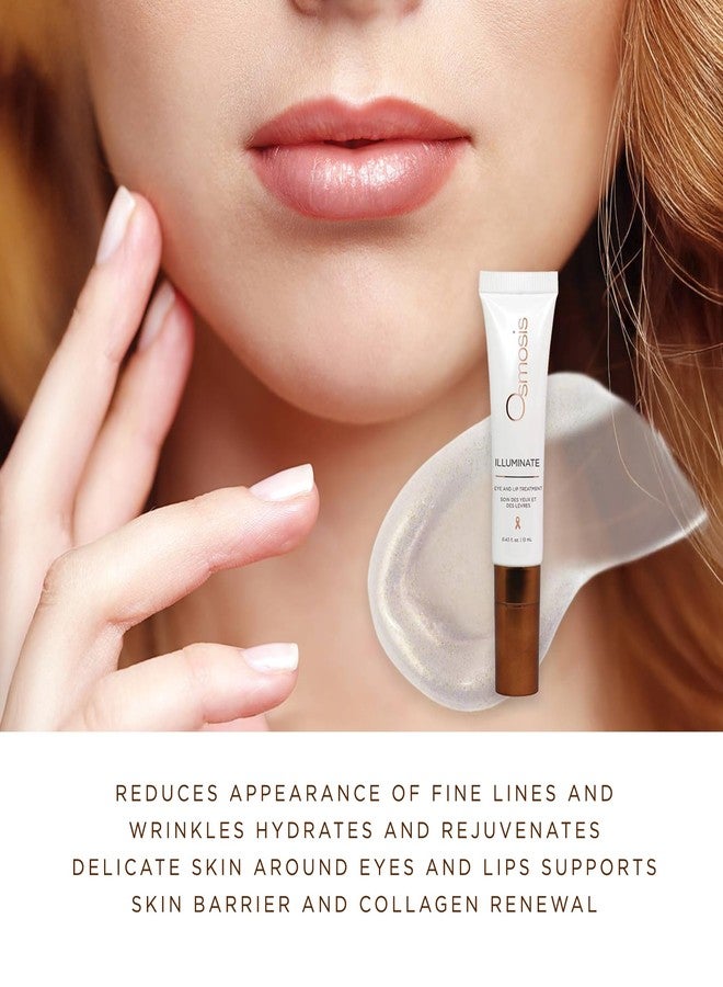 Osmosis ILLUMINATE Hydrating and Firming Eye & Lip Treatment with Niacinamide and Peptides for Aging, Dry, and Tired Skin, 0.43 fl oz - Image 5