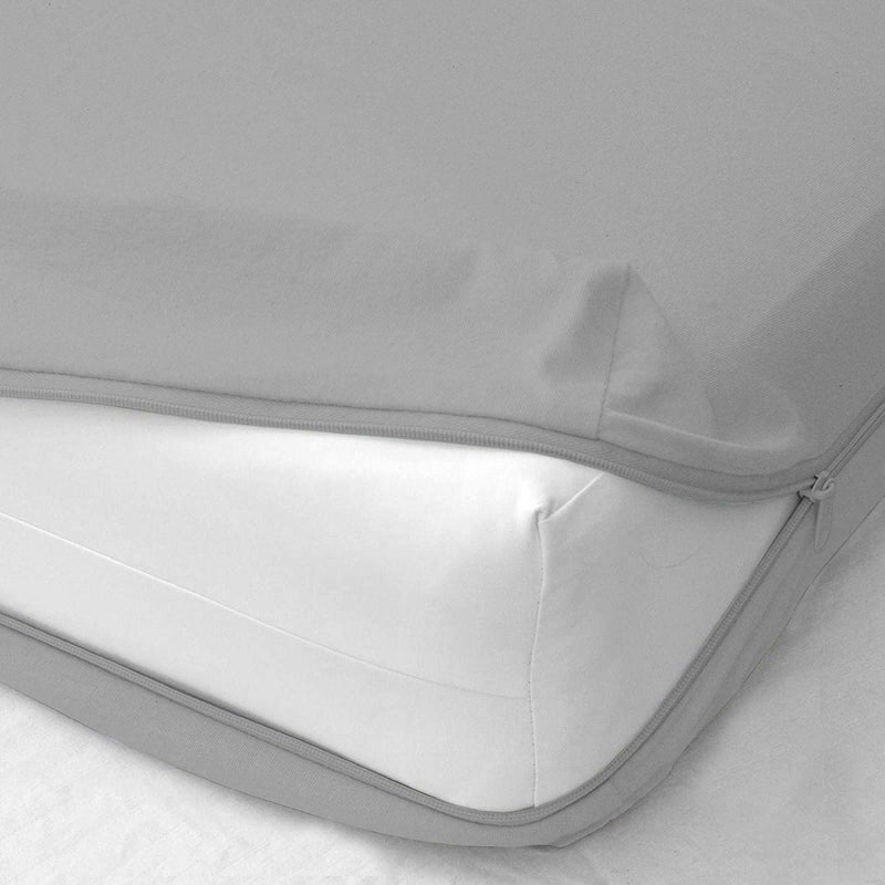 SKY BEDDINGS شريحة ملاءة بسحاب  أولمبيك كوين  ملاءة بسحاب بعمق 8 بوصات  جودة فندقية  ملاءة قاع مصنوعة من الألياف الدقيقة  ناعمة وخالية من التجاعيد  غطاء مرتبة  1 ملاءة فقط - رمادي فاتح - Image 1