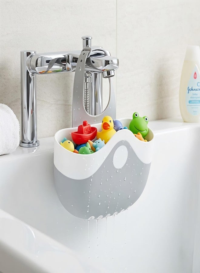 TGOPIT Kitchen Sink Sponge Holder, Sink Caddy Shelf Hanging Strainer Organizer with Adjustable Strap and Drain Holes for Kitchen Soap Drain Rack, PP+TPR Material - Image 5