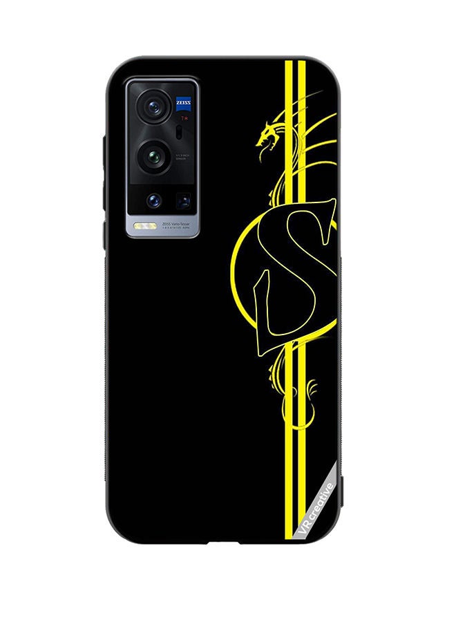 VR CREATIVE Protective Case Cover For Vivo X60 Pro Plus Letter S Design Multicolour - Image 1