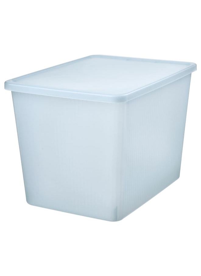 Generic Storage box with lid, transparent grey-blue, 36x50x35 cm/44.5 l  - Image 1