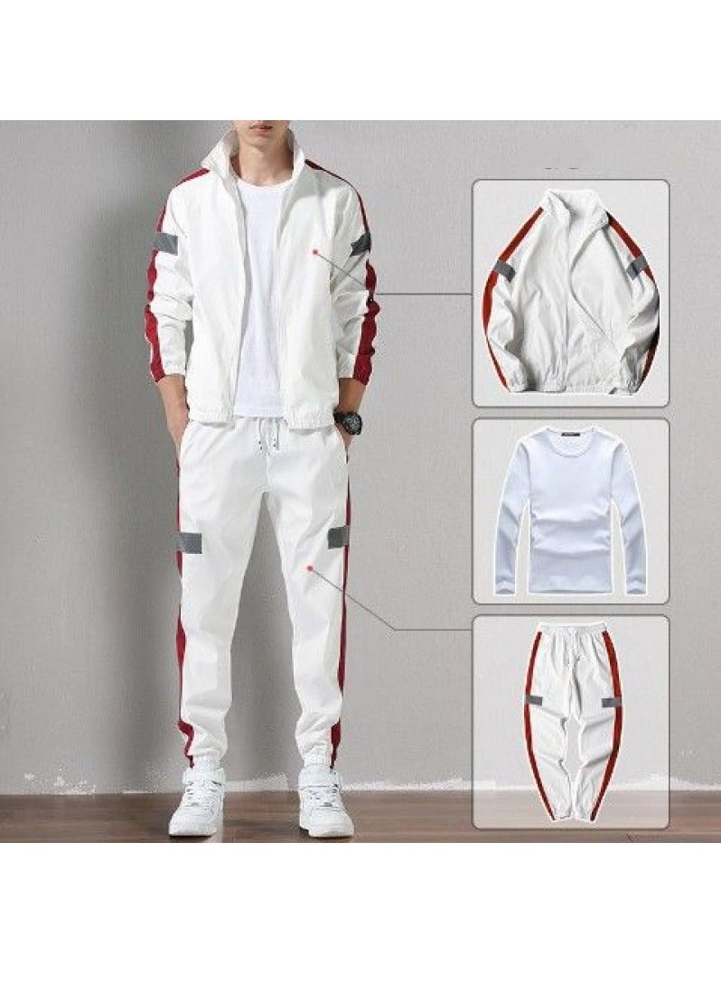 KUYING Loose Fitting Ice Silk Pants Quick Drying Sports Set