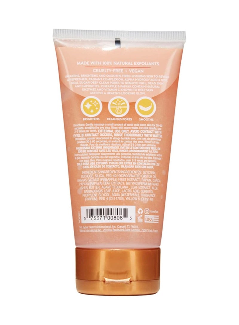 TREE HUT BRIGHTENING PINEAPLE & PAPAYA FACE SCRUB-210G - Image 2