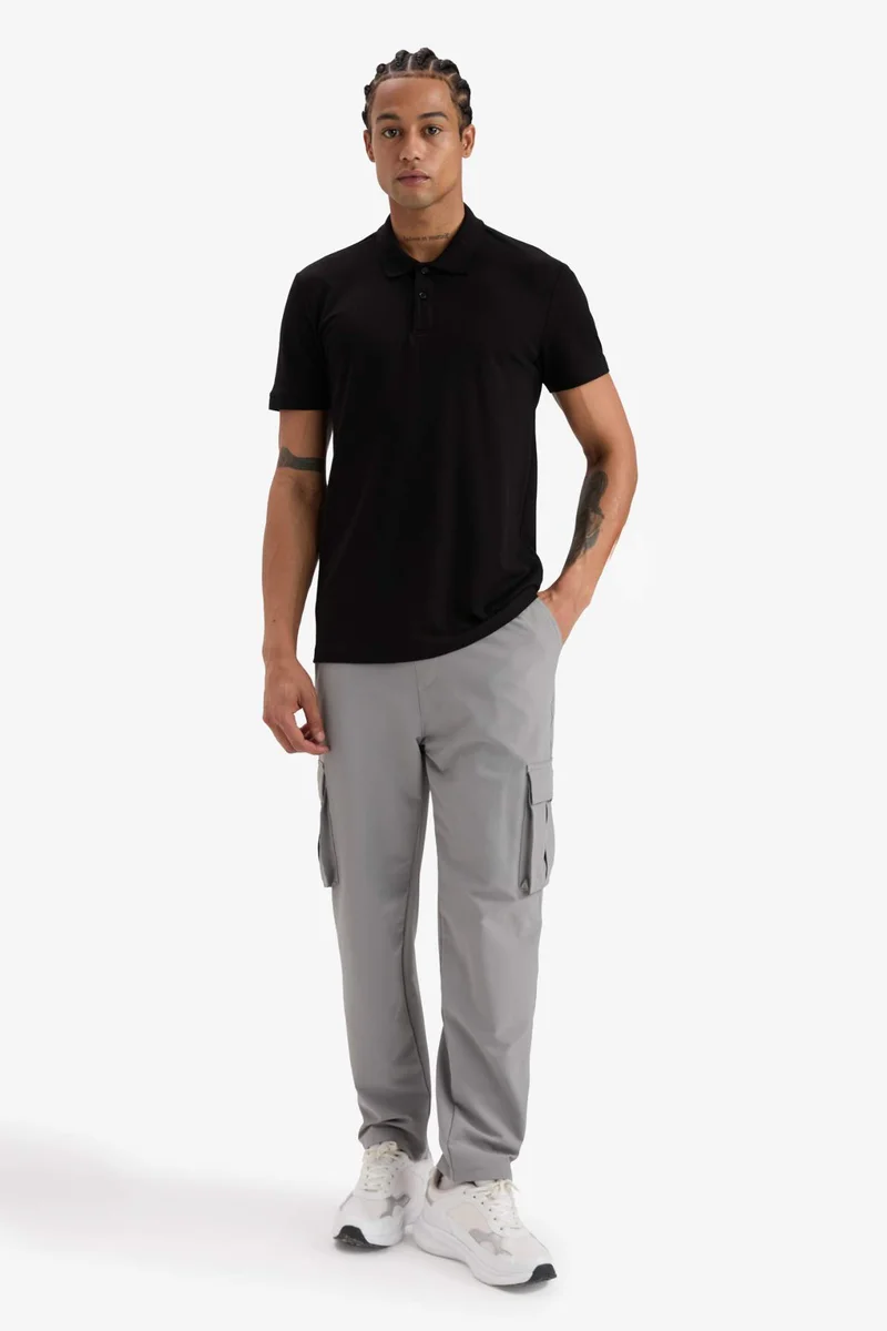 ديفاكتو DeFactoFit Slim Fit Pique Polo T-Shirt
