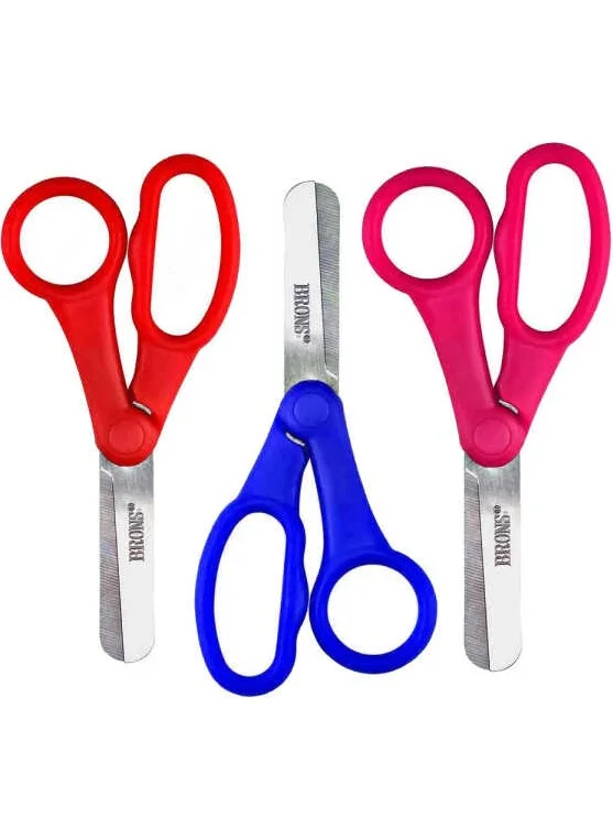 برونز SCHOOL SCISSORS BLUT TIP BR-704