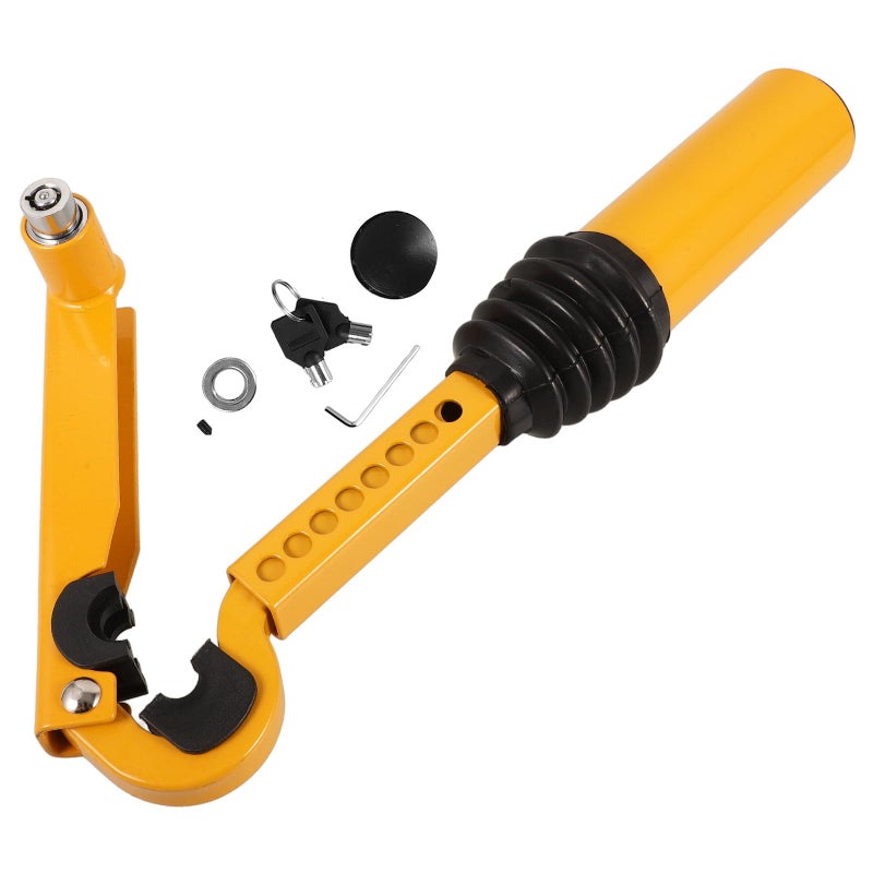 Adjustable Steel Car Handbrake Anti Theft Device Security Lock for Vehicles Trucks - Image 2
