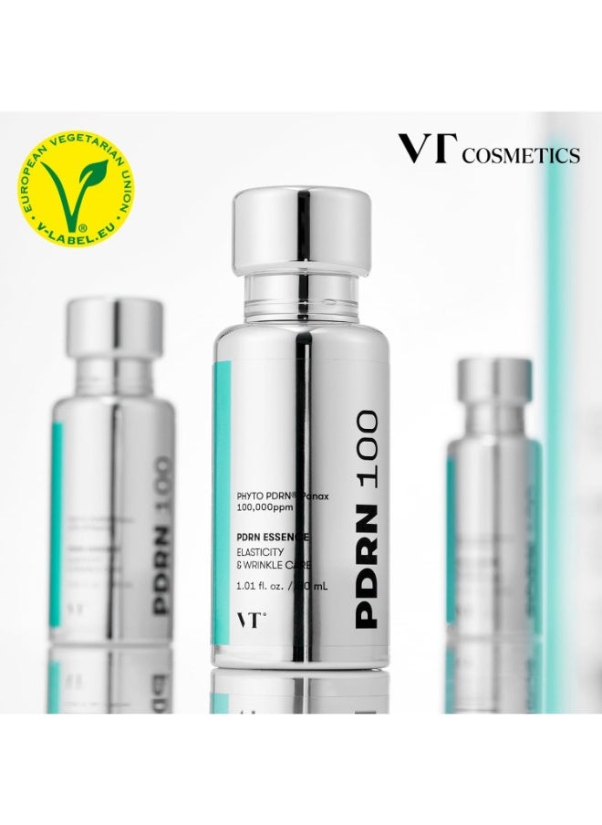 في تي كوزمتيكس VT COSMETICS PDRN 100 Essence، مصل PDRN المشتق من نبات الجينسنغ الكوري للتوهج الطبيعي، العناية بالبشرة الكورية 1.01 أونصة سائلة. أوز.  - Image 2