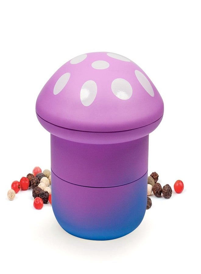 VOVOH Grinder【Mushroom Shape】Kitchen Spice, Tea, Pepper Grinder Set, 2.5 * 3 inches, Colorful (Gradient Purple) - Image 1