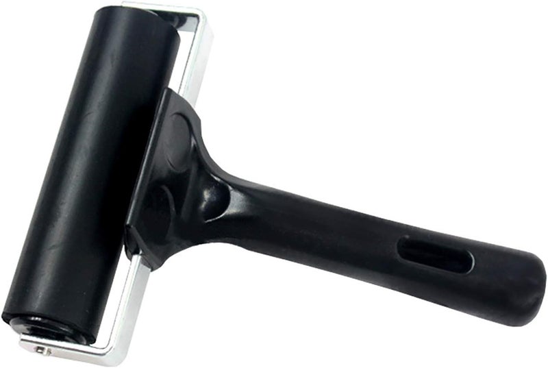 Yesland 4 Pcs Brayer Roller, Black Rubber Roller for Printmaking Wallpapers Stamping Gluing Application - 3-7/8 & 2-3/8 Inches - Image 3