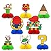 Ou Rui 8Pcs Super Brother Birthday Party SuppliesSuper Brother Honeycomb CenterpiecesSuper Brother Theme 3D Table Decorations - Image 2