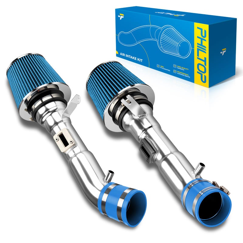 PHILTOP 275 Cold Air Intake Kit System Compatible with INFINITI G37 20082013 V6 37L Compatible with Nissan 370Z 20092020 V6 37L High Performance Blue