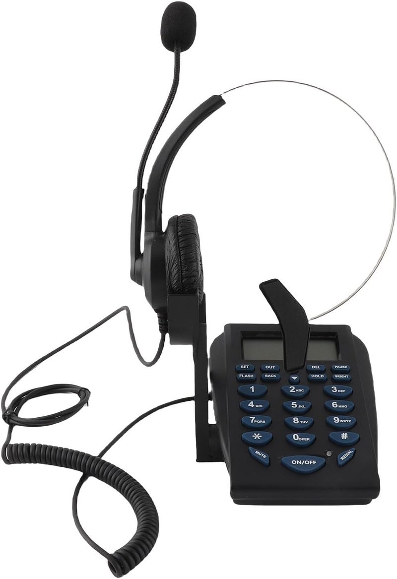 Adjustable Volume Phone Dial Pad Call Center Traffic Telephone for Multitasking Professionals - Image 3