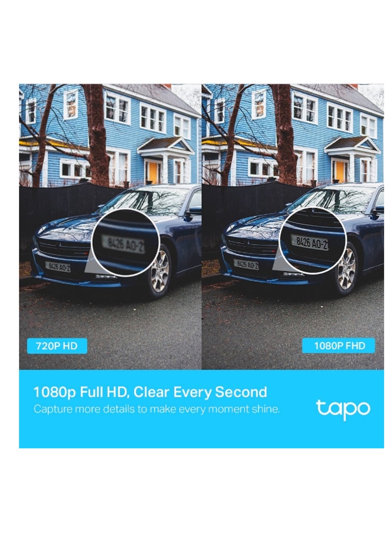 تي بي لينك كاميرا Tapo C500 للأماكن الخارجية، كاميرا واي فاي، 1080 بكسل عالية الدقة، كشف الحركة 360 درجة، IP65 مقاومة للطقس، رؤية ليلية، تخزين سحابي وبطاقة SD، تعمل مع Alexa، Google Home - Image 5