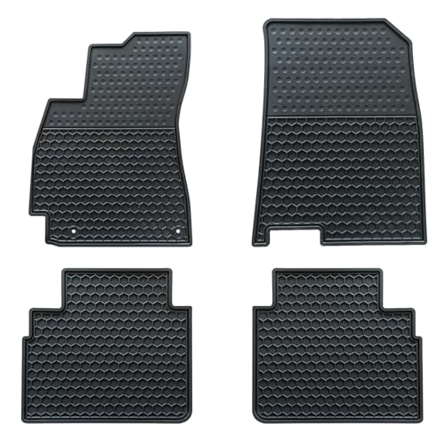 Megiteller Car Floor Mats Custom Fit for Hyundai Elantra 2025 2024 2023 2022 2021 Odorless Washable Heavy Duty Rubber All Weather Floor Liners Black