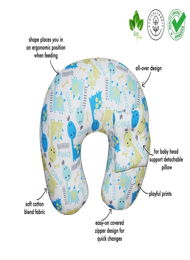 Gordon Nursing Pillow for Breastfeeding with Baby Cushion | Maternity Feeding Pillow with Detachable Baby Head Support | Soft Cotton Removable Washable Cover | Pregnancy Nursing Pillow (Esquire) - Image 5