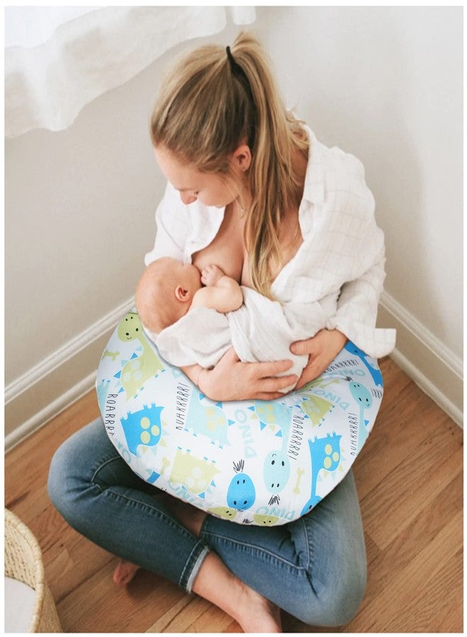 Gordon Nursing Pillow for Breastfeeding with Baby Cushion | Maternity Feeding Pillow with Detachable Baby Head Support | Soft Cotton Removable Washable Cover | Pregnancy Nursing Pillow (Esquire) - Image 1