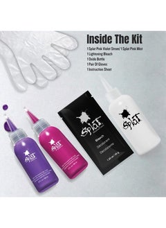SPLAT Ombre Rain | Original Complete Kit | Blue & Purple Hair Color | Vegan & Cruelty Free  - Image 3