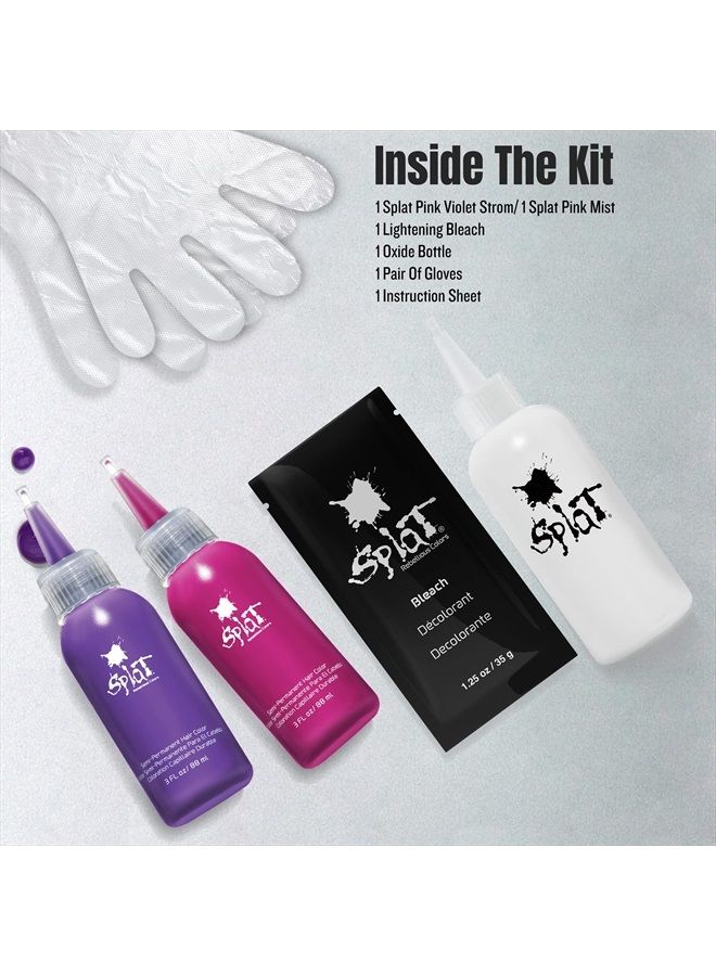 SPLAT Ombre Rain | Original Complete Kit | Blue & Purple Hair Color | Vegan & Cruelty Free - Image 3