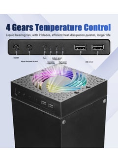 KASTWAVE Cooling Fan for Xbox Series X, Xbox Series X Cooler Cooling Fan with Auto Fan Speed Adjustable by Temperature, Controller Stand, Low Noise, RGB Light, 2 USB Ports for Charging & Data Transmission  - Image 2