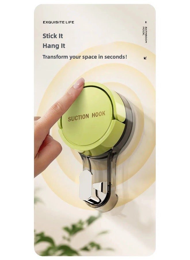 Quick Stick Vacuum Suction Cup Hook, 3-Piece Wall Hook Cups Adhesive New Type Removal Waterproof for Bathroom Kitchen Wardrobe  - Image 4