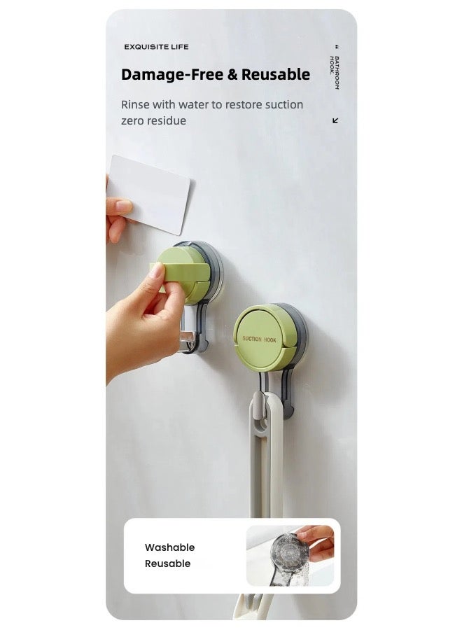 Quick Stick Vacuum Suction Cup Hook, 3-Piece Wall Hook Cups Adhesive New Type Removal Waterproof for Bathroom Kitchen Wardrobe  - Image 5