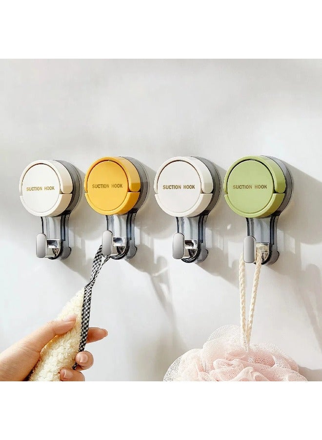 Quick Stick Vacuum Suction Cup Hook, 3-Piece Wall Hook Cups Adhesive New Type Removal Waterproof for Bathroom Kitchen Wardrobe  - Image 1