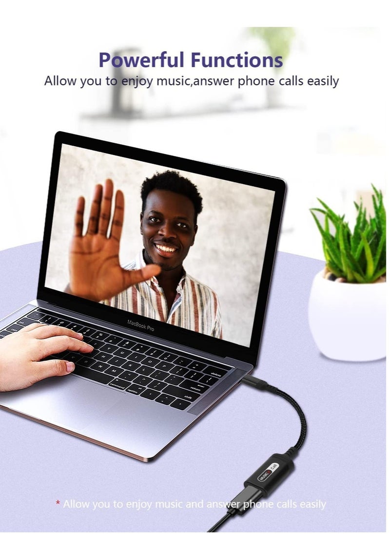 Generic - USB C to Lightning Audio Adapter, USB Type C Male to Lightning Female Headphone Converter for Apple iPad Air 4 Mini 6 MacBook to Earphones Connector for Call Music Video Not Support Charging - Image 1