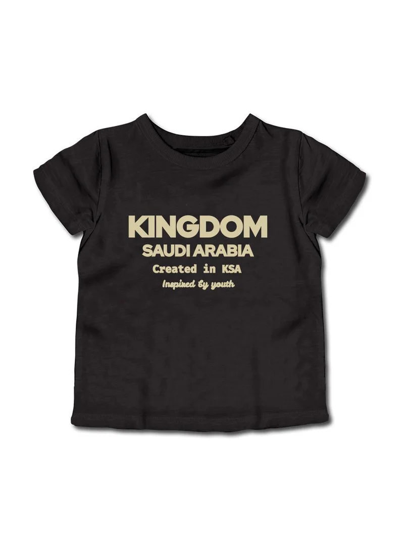 Lowha Kids & Teens Cotton T-Shirt for Saudi National Day or Everyday Saudi Pride Wear for Boys & Girls
