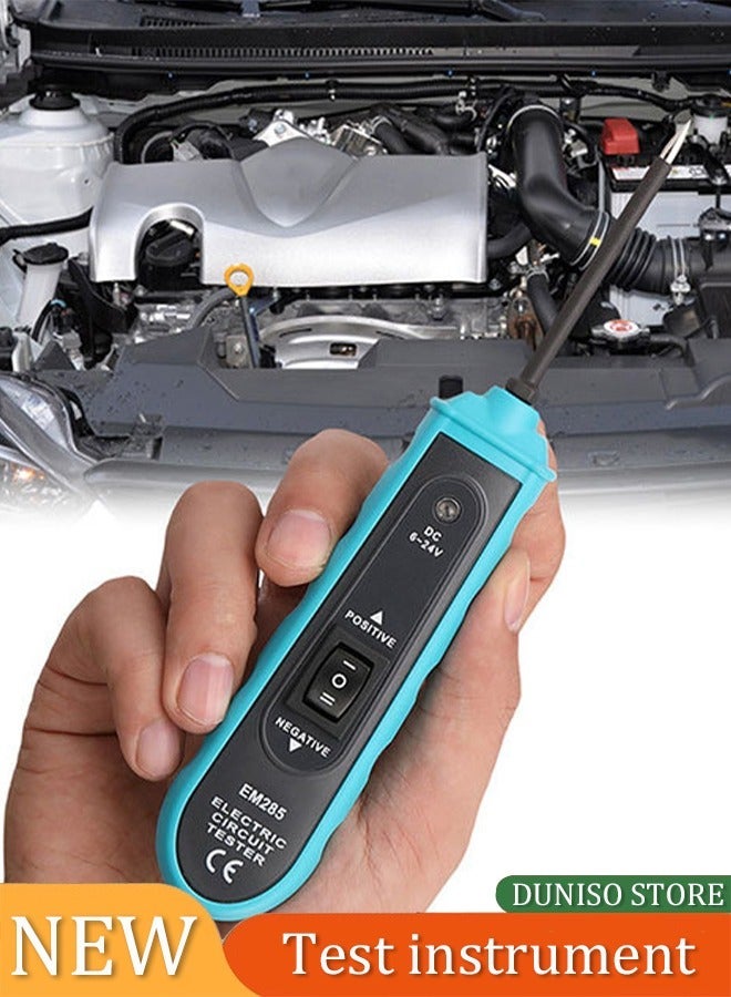 Automotive Electric Circuit Tester with Test Light, Circuit Detector with Cable, Auto Short Tester, Voltage Polarity Tester, Car Electrical Test Tool for 6-24V DC Vehicle - Image 1