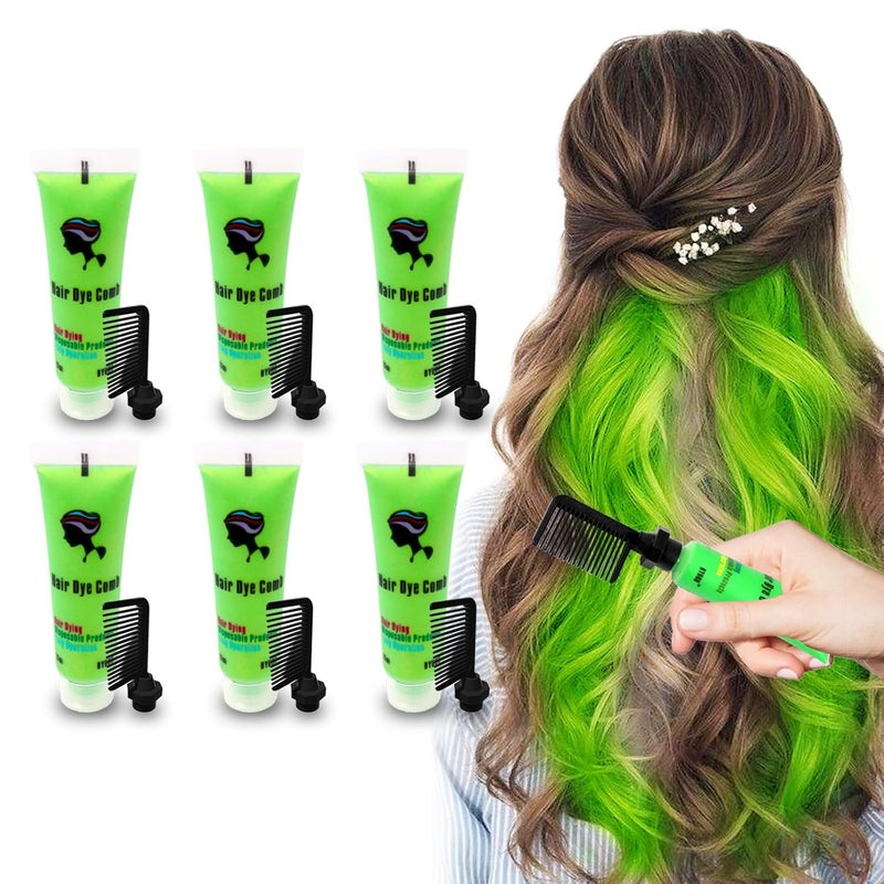 Temporary Green Hair Dye for Kids  Washable Color Suitable for Black  Brown Hair Halloween Party Gift for Girls 712 Years Old