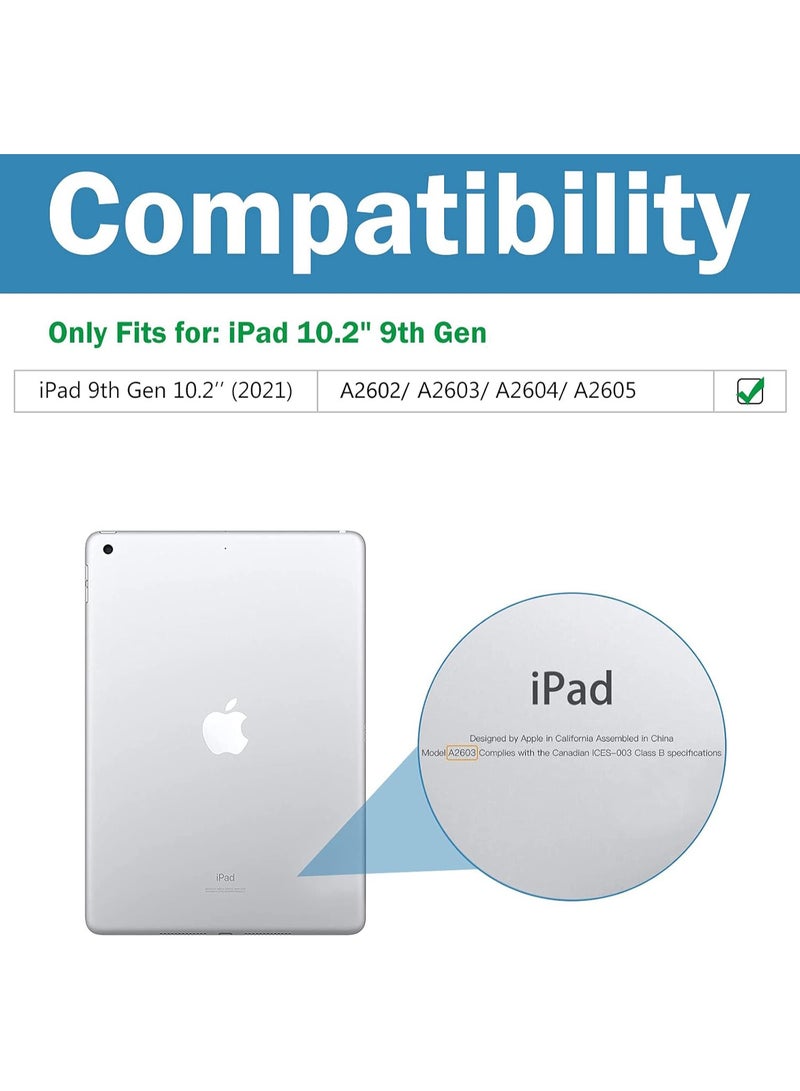 1 Pack Screen Protector for iPad 2021 (9th Generation) 10.2 Inch, Tempered Glass Film Guard - Image 2