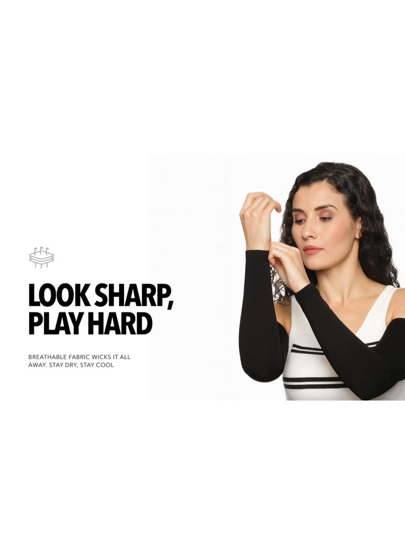 بولد فيت أكمام بولدفيت للذراعين للرجال والنساء، توفر حماية من الأشعة فوق البنفسجية والشمس، وتناسب الأولاد والبنات أثناء الجري وركوب الدراجات والاستخدام الخارجي - زوج واحد - Image 4