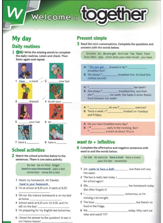 كتاب أكسفورد معًا - دورة اللغة الإنجليزية للمراهقين المستوى الثاني - كتاب عمل الطالب - Image 4