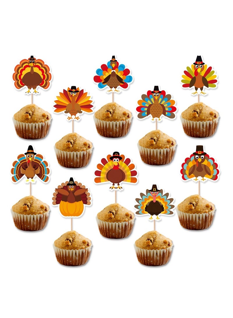 10 pieces of cake decoration for Thanksgiving party