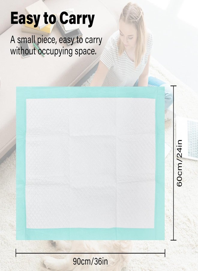 JONYEE Disposable Underpads with Leak-Proof Quick-Dry Design for Incontinence, Super Absorbent & Won’t Leak Pads for Dogs and Puppy Potty Training, 24 x 36 Inch Large Home Protection Pads-Green(20P) - Image 2