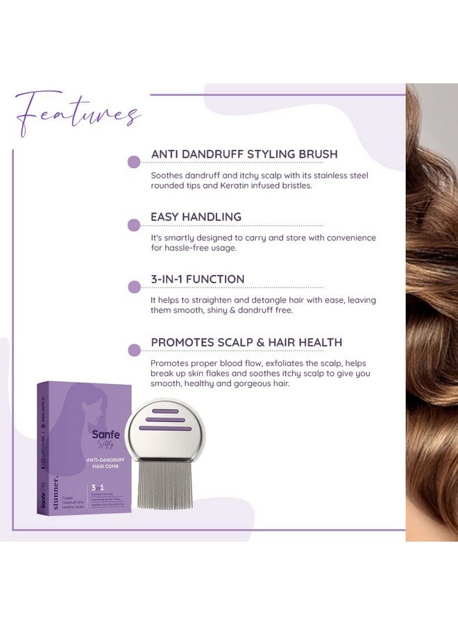 Sanfe مشط سانفي سيلفلي ستانر المضاد للقشرة للشعر - Image 3