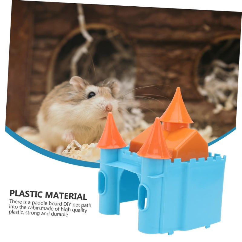 Hamster Hideout House Washable Nest Chinchilla Toys Small Animal Castle Random Color - Image 4