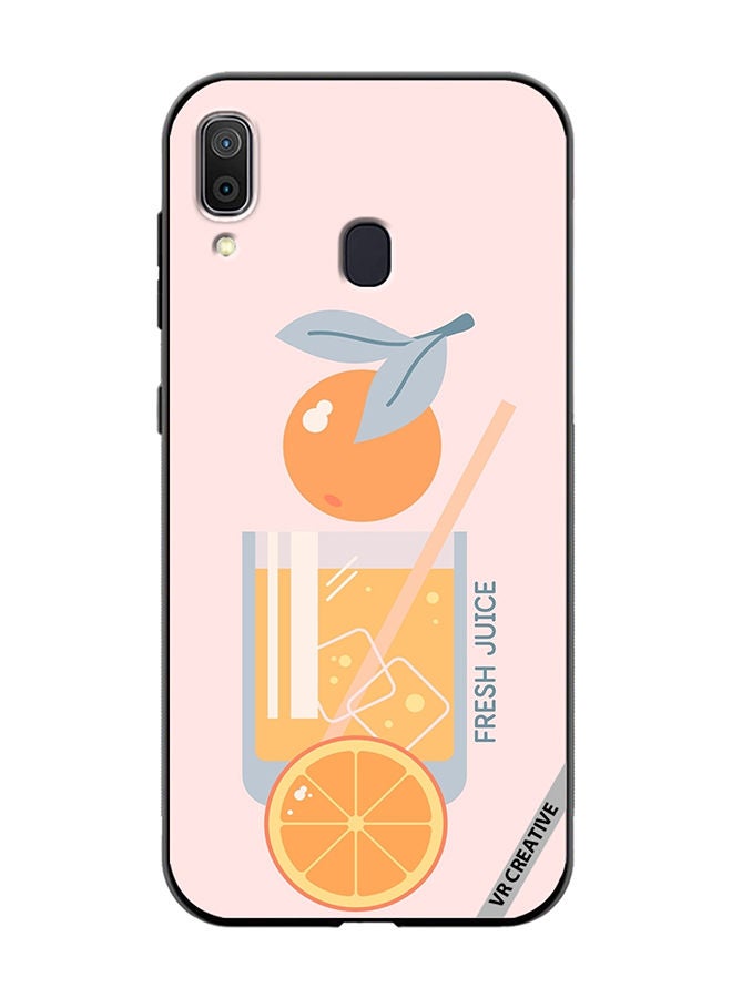 VR CREATIVE Protective Case Cover For Samsung Galaxy A30 Orange Juice Design Multicolour - Image 1