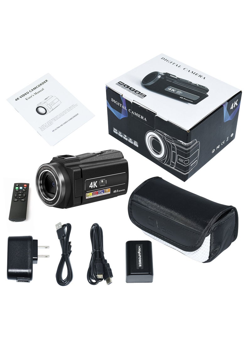 Generic - 4k High-definition Digital Camera WiFi Handheld Photography Sports Camera with 64G Memory Card - Image 1