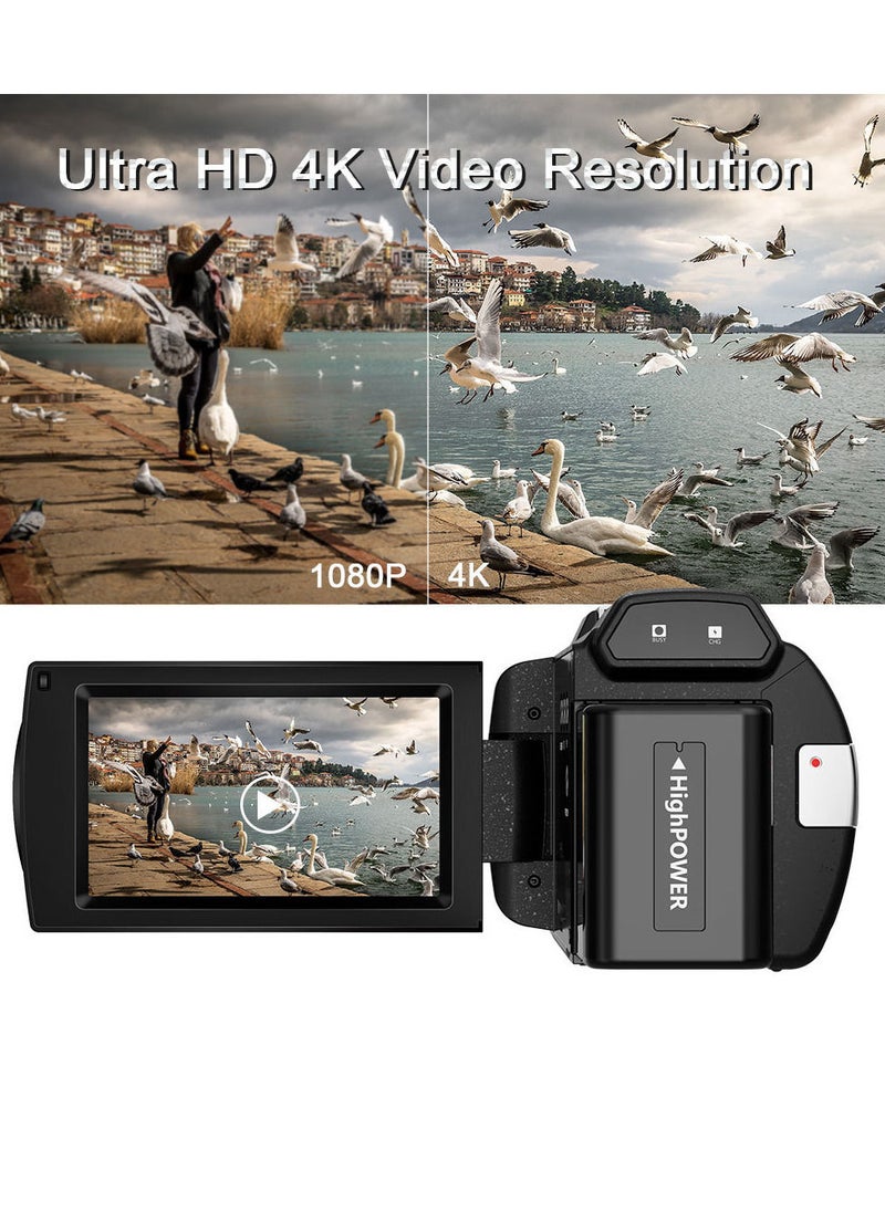 Generic - 4k High-definition Digital Camera WiFi Handheld Photography Sports Camera with 64G Memory Card - Image 1