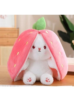 Canestar The Sweetest Strawberry Rabbit Sleeping Companion 50CM- Special Design Both Strawberry and Rabbit Pink  - Image 1